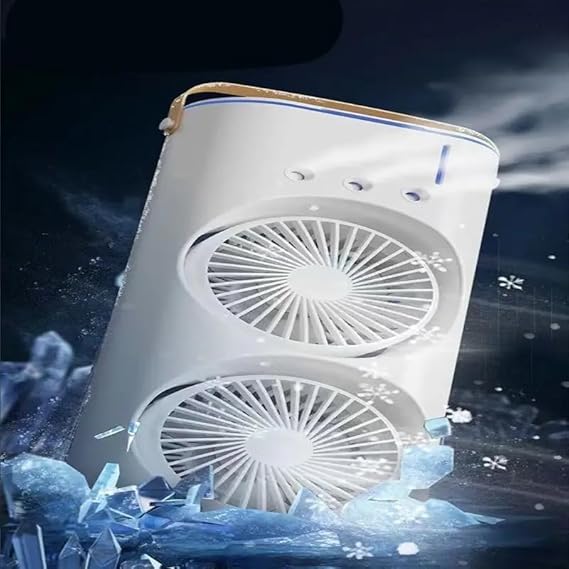 Mini Double Fan Air Cooler