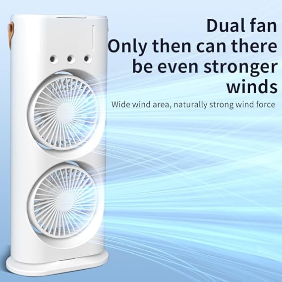 Mini Double Fan Air Cooler