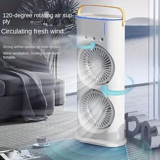 Mini Double Fan Air Cooler