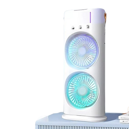 Mini Double Fan Air Cooler